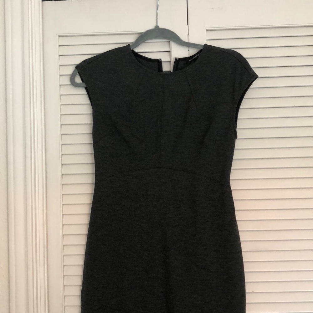 Banana Republic stretch fabric dress, anthracite, size 0, like new.